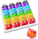 Monthly Pill Organizer 1-Time A-Day: 30 Hari Pill Organizer dengan Label, Portable Monthly Pill Box, Bulan Pill Hoder for Vitamin, Medicine, Fish Oil, Suplemen