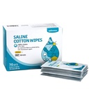 Winner Sterile Saline Wipes, 6 "x 8" Large Personal Care Wipes, Gentle Saline Pads for Piercings, Multi- Pose for Sensitive Eyes and Face, Individually Wrapped, 70 Count