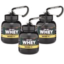 OnMyWhey - Protein Powder dan Suplemen Funnel Keychain, Portabel toGo Container untuk The Gym, Workout, Fitness, and Travel - TSA Approved, Classic 3-Pack