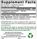 Ekstrak Ashwagandha Terbaik 500 Mg & Zinc Gluconate 50mg