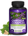 Kompleks VeniGarden Candida - Oregano dan Caprylic Acid Blend, Kompleks Keseimbangan Gut Flora, Intestinal Kesehatan & Imune Dukungan dengan Herbs & Progities, Suplemen Kesehatan Gut & Men 60 Count
