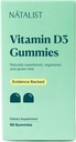 NATALIST Vitamin D3 1000 IU (25mcg) Gummies High Potency Ammune Health Support Health Bone, Teeth & Muscle Formula for Women & Men & - Vegetarian, Gluten- Free - 90 Gummies