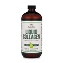 Double Wood Suplemen Liquid Collagen - 2500mg dari Hydrolyzed Bovine Collagen (Tipe 1, 3 dan Grassfed) - 32 pelayan - untuk Perempuan dan Pria - 30 mcg Biotin - Sugar Free Pear Flavor