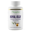 Paradise Herbs Royal Jelly, Golden Emperor, Super Powerful, Ultra Pure, Vegan, Gluten Free, Non-GMO, Freeze- Dried konsentrasi, 60 Count Vegetarian Capsules