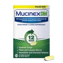 Mucinex DM 12Hr Chest Consultion & Cough Medicine, Cold And Cough Medicine for Excece Mucus Relief, 600 mg Guaifenesin & 30 mg Dextromethorphan HBr, 68 Bi- Lapis