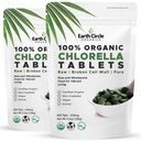 Chlorofil tablet Chlorella 400 Count 124; Potency Tinggi Superfood 124; Chlorofil Pil 100% Pure Green Algae 124; Broken Cell Wall for Maximum Absorpsi 124; Vegan, Non-GMO 124; 4 Tabs per hari (2- Pack)