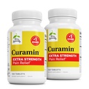 Terry Tentu Curamin Ekstra Kekuatan - Curcumin & Boswellia untuk Sirkulasi Kesehatan Dukungan - Turmeric Tambahan untuk Bantuan Joints, Kesehatan Otot & Endorphin Produksi - 120 Tablets (Paket 2)