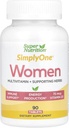 SuperNutrition SimplyOne MultiVitamin for Women, High- Potency, One / Day Tablet, 90 Count