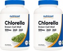 Nutricost Chlorella Capsules (2 Botol) 500mg, 240 Capsules Per Botol
