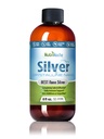 NutriNoche Colloidal Silver Liquid - Premium Silver for Imune Support - Organic Plata Coloidal para Tomar - 99,99% Ultra Pure Nano Particles for Optimal Absorpsi - 30 plum 8 oz