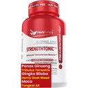 Herbtonics Testosteron Supplement for Men - Korean Panax Ginseng & Tribulus Terrestris - Supports Healthy Energy, Power & Stamina - 60 Vegan Capsules