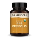 Dr. Mercola Organic Bee Propolis, 30 Servis (30 Kapsul), Tambahan Dietary, Support Kesehatan Repiratory, Non-GMO, Sertifikasi Organik USDA