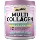 Multi Collagen Peptides Powder Type I II V X, Hydrolyzed Collagen Protein untuk Perempuan dan Pria, Skin, Rambut, Nails, Tanpa Rasa, Non-GMO, Keto & GF, Nol Gula, 45 Hamba, 16oz