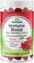 Swanson Immune Boost Gummies with Acerola, Zinc, and Vitamin C & D - All Natural Suplement Promoting A Healthy Immune System - Membantu untuk mendukung A Healthy Body - (Cherry, 60 Gummies)
