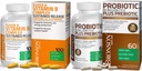 Bronson Probiotic 50 Billion CFU + Prebiotic with Apple Polyphenols & Pineapple Fruit Extract + Vitamin B Complex Subcanded Rilis