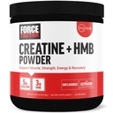 Force Factor Creatine HMB Powder, 5g Creatine Monohydrate + 3g myHMB for Muscle Growth, Strength, Energy & Recovery, with AstraGin for Enhanced Absorpsi, Unflashored, 30 Servings