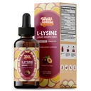 L-Lysine Tambahan Liquid Drops 126; L-Lysine 1000mg Taincture dengan Vitamin A, C, dan B12 untuk dewasa & Anak-anak & Anak-anak; Dukungan kekebalan, Skin & Lips Kesehatan, Collagen Sintesis 124; Non-GMO, Vegan, 2 Fl Oz (60 ML)