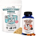 Milk Sunflower Levite + Brewer 's Yeast Powder - Lactation Suplemen Lactation untuk Meningkatkan Supply Breast dan Dukungan Saluran Susu Tersumbat