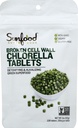 Sunfood Superfood Chlorella Tablet - Chlorophill, Chlorella Suplemen, Chlorofil Pil Cell Wall Algae Capsules, Non GMO, Vegan - 2 oz Bag