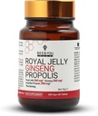 Bee and You Royal Jelly with Ginseng Tablet, Propolis Extract, 60ct, 100% Natural Superfood, Ultra Pure, Ammune Supplemen, Antioksidan, Keto, Paleo, Gluten-Free