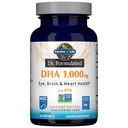 Taman Kehidupan Dr. Formulated DHA 1.000mg Fish Oil - Lemon, Setelah harian 100mg DHA + DPA dalam Formulir Triglyceride, Tambahan Sumber Tunggal Omega 3 untuk Ultimate Eye, Brain & Heart Health, 30 Softgels