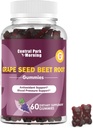Grape Seed Sugar Beet Energy Gummies, Nitric Oxide and Blood Pressure, Grape Seed Extract & Non-GMO Beet Root Gummies, Grape Flavor