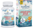 Nordic Descenals Children 's DHA, Strawberry - 360 Mini Chewable Soft Gels for Kids - 250 mg Omega -3 dengan EPA & DHA - Pembangunan Otak & Fungsi - Non-GMO - 90