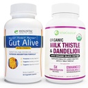 Semua-Natural Liver dan Gut Dukung Akar Milk Thistle Organik Dandellion Root & Organic Black Pepper 124; Ginger, Artichoke Leaf Extract, Degliserized Licorice Root & Paten Zinc Carnosine
