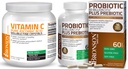 Bronson Probiotic 50 Milyar CFU + Prebiotic dengan Apple Polyphenol & Pineapple Fruit Extract Vitamin C Powder Pure Accorbic Soluble Fine Non GMO Crystals