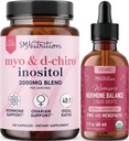 SMNutrition Herone Hormone Balanding Ticture & Myo- Inositol & D- Chiro Inositol 124; Hormone Balancing Bundle dengan 40: 1 (30 Pelayan) dan Dukungan Siklus Cair untuk Perempuan (60 Pelayan)