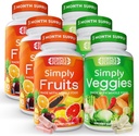 Cukup Nature 's Pledge - dikemas dengan 42 Buah yang berbeda & Sayuran - 3 Bulan Dibangun dengan Whole Food Superfood - dengan Aloe Vera - 100% Soy Free - 540 Kasules