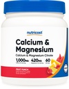 Nutricost Kalsium Magnesium Powder (Fruit Punch, 60 Servings)