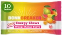 Bonk Breaker Energy Chews dengan Electrolytes, Orange Mango Guava, Mudah Chew Energi Gummies, 10 Pack