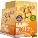 Dukungan Imunitas + Electrolytes 124; 1000mg Vitamin C, Zinc & Chromium 124; Hydration & Wellness Powder; Sugar- Free, Fast- Absorbing Drink Mix 124; EAz4- to- Mix Packets untuk Sunday, Travel & Recovery