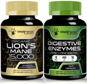 WELLNESS LABSRX Lions Mane Capsules 126; Digetical Enzymes Capsules