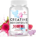 3000 MG Creatine Monohydrate for Women & Men, Creatine Pills with BCAA & Hydrolyzed Collagen Creatine Chews Tablet for Performance & Recovery, Energy, Dragon Fruit Flavor, 90 Tablet