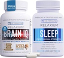 Relaxium Sleep Aid 60 Capsule + BrainIQ Nootropic BrainSule 60 Capsule (Paket Keluarga Tidur & Bundle Otak)