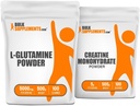 Suplemen BulkSuplemen L- Glutamine 500g + Creatine 500g Bundle