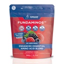 FundAminos EAA + BCAA Amino Acid Powder 124; Organik, Vegan, Plant - berbasis 124; Complete Estile Aminos Aminos untuk sehari-hari Pembiaran Utilisasi Protin Optilisasi 124; Menyegarkan Superfruit Blend - 60