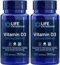 Ekstensi Hidup Vitamin D3 5000 IU, 120 Softgels (Paket 2)
