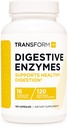 TransformHQ Digetical Enzymes Supplement (120 Capsules) - 16 Enzymes, Dukung Diffolent Sehat