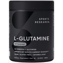 Riset Olahraga ® L- Glutamine - Pemulihan Kerja, Dukungan Kesehatan Ammune & Gut Kesehatan - 5 G Per Serving - 10.58 Oz