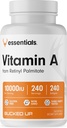 Bucked Up Vitamin A 1000LU Per Serving, Esensial (240 Servings, 240 Softgels)