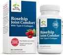 Terry Alamiah Rosebul Gabungan Komfort - Mobility Gabungan Kesehatan & Fleksibilitas Dukungan - Tambahan dengan Tipe II Collagen - Struktur Gabungan & Cartilage - 60 Kapsul