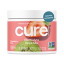Cure Hidration 14; Plant - berbasis Electrolyte Drink Mix 124; No Added Sugar 14; FSA- HSA 124; Dehidrention Relief Powder Dibuat dengan Coconut Water 124; Non-GMO 124; Vegan 124; 28 Servings Jar - Strawberry Kiwi