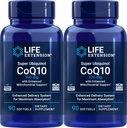 Ekstensi Hidup COQ10 Super Ubiquinol 100mg 90 Cacah (Paket 2) dengan Enhanced Mitokondria Dukungan