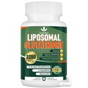 3250 MG Lipomal Glutathione Suplement, Mengurangi L- Glutathione dengan Resveratrol, Quercetin, Suplemen Antioksidant untuk Sistem Imune, Gluten Free & Non-GMO, 60 Capsules