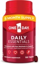 Suatu Hari Esensial Harian, Multivitamin bagi Perempuan & Pria, Mendukung Otak dan Fungsi Sehat Muscle dan Kesehatan Ammune, Multivitamin Dewasa dengan Vitamin D, E dan Vitamin B12, 150 Count