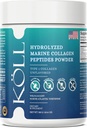 KOLL Marine Collagen Peptides Powder (300g) Unflagranted Sugar- Free Collagen for Women, 10000mg Hydrolyzed Supder, Wild- Caught Sourced, Non-GMO, 0% Preservations Tipe 1 for Bone & Skin Health