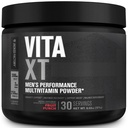Jacked Factory Vita XT Forformance Vitamin Powder - Daily Multivitamin Powder for Men with KSM-66 Ashwagandha, Prebiotic Fiber, Vitamin A, C, D, K, B6, B12, & More - Fruit Punch, 30Sv